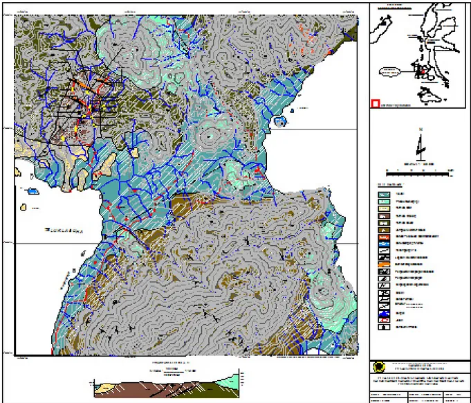 Gambar 3. Peta Geologi dan Sebaran Batubara Daerah Halmahera.