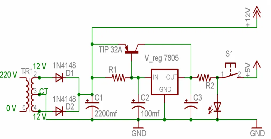 Gambar 3.2   Rangkaian Power Supplay (PSA) 