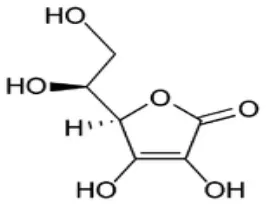 Gambar 2.2 Struktur Vitamin C 