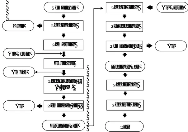 Gambar 1.  Diagram alir proses produksi pati temulawak  Dari  setiap  kurang  lebih  proses  produksi  2  kg 