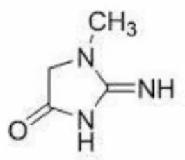 Gambar 2.6 Struktur kimia kreatinin dari kreatin 