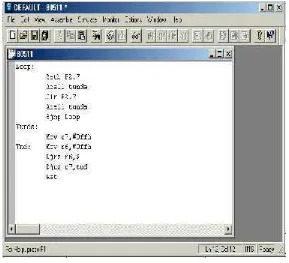 Gambar  2.6 8051 Editor, Assembler, Simulator (IDE)