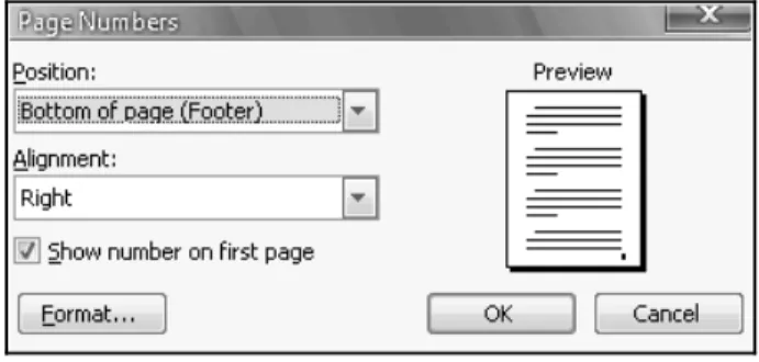 Gambar Kotak Dialog Page Number
