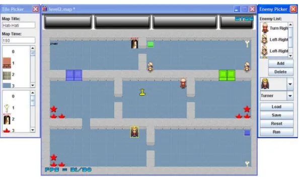 Gambar 4.4 MapBuilder  4. 4.  Hasil Karya Game 