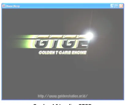 Gambar 4.6 Loading GTGE  3.  Menu Utama 