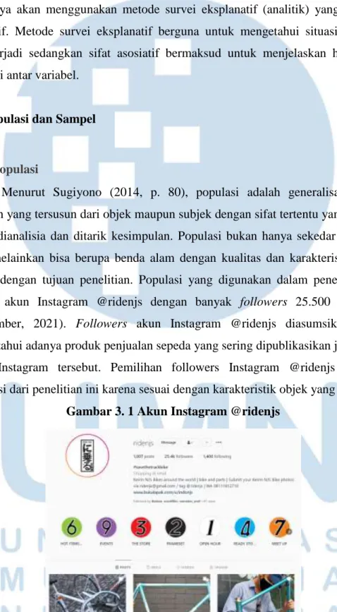 Gambar 3. 1 Akun Instagram @ridenjs 