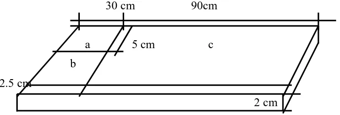 Gambar 1. Pola Pemotongan Contoh Uji (ASTM D 1666 - 99) 
