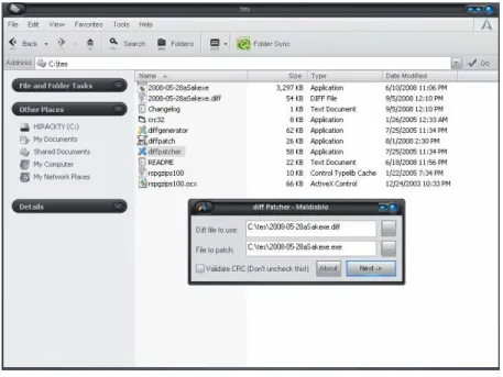 Gambar 4.12 Diff Patcher 2 