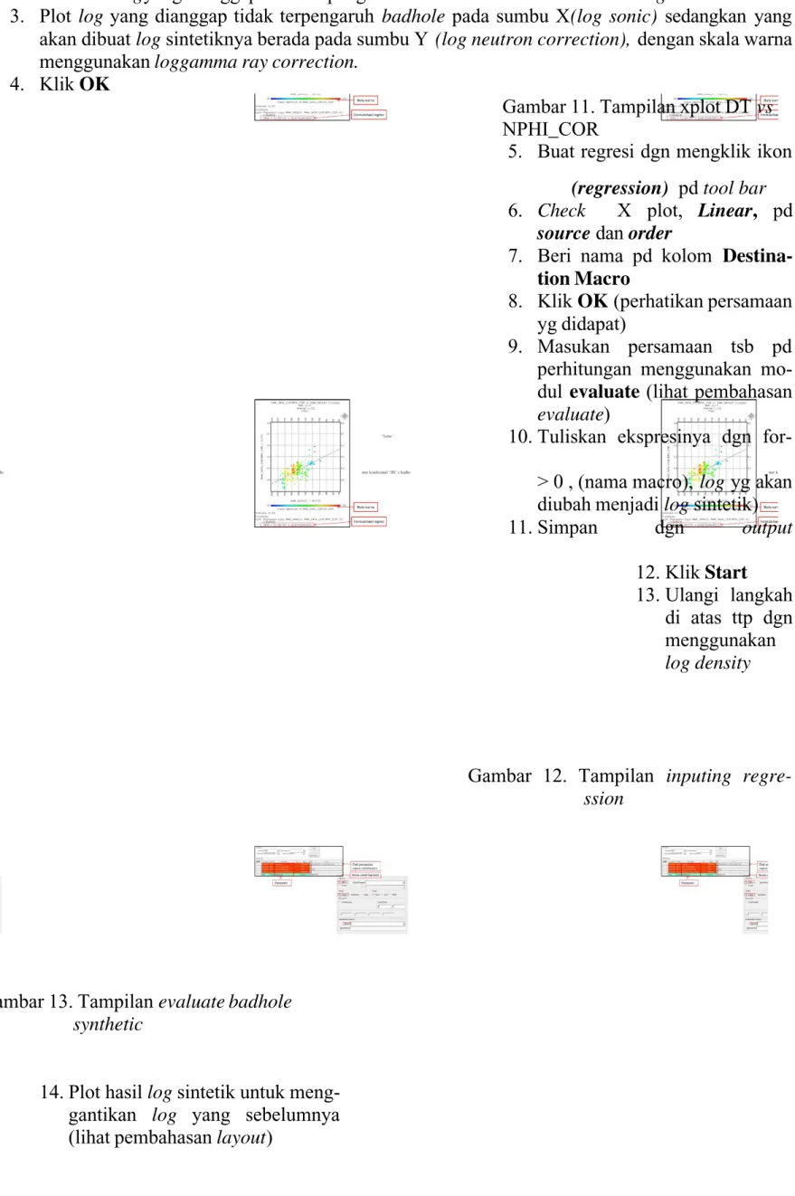Gambar 11. Tampilan xplot DT vs  NPHI_COR 