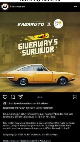 Gambar 3.7  Giveaway Survivor 