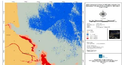 Gambar 3.2 Peta Sebaran TSS Perairan Muara Sungai Porong Tahun 2000 