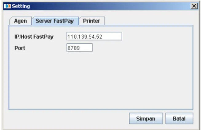 Gambar 6 Setting Server 