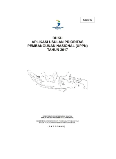 Outline Buku Panduan Aplikasi Usulan Prioritas Pembangunan Nasional