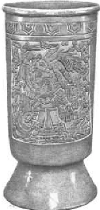 Figura  12.  Urna  funeraria  azteca  encontrada  en  las  excavaciones  del  Templo  Mayor  (1978)