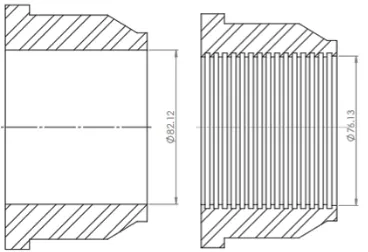 Gambar 7. Potongan Joint Shaft, Ring dan Barrel Cover 