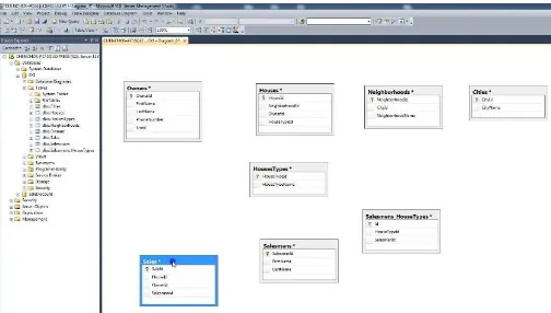 Gambar 3. Fitur Diagram Designer SQL Server Management Studio. 