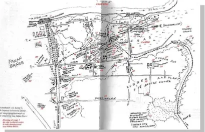Gambar 1. Peta jalan Sudirman yang dibangun masa pendudukan Jepang. 