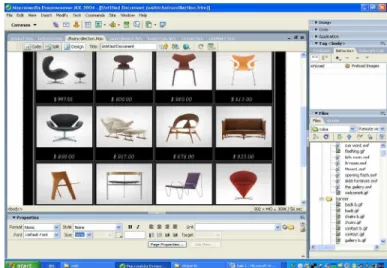 Gambar 3.14 Rancangan Furniture Chairs Collection