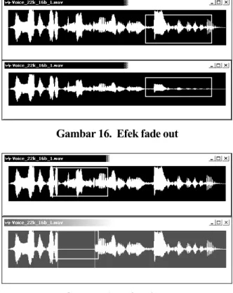 Gambar 16.  Efek fade out 