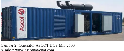 Gambar 2. Generator ASCOT DGS-MT-2500  