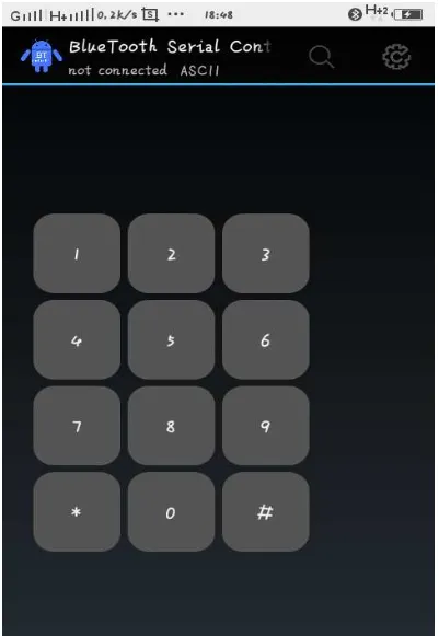 Gambar 3.11 Foto Aplikasi Bluetooth Serial Pada Android 