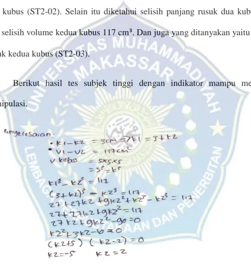 Gambar 4.7 Jawaban Tes ST2 Indikator 2 