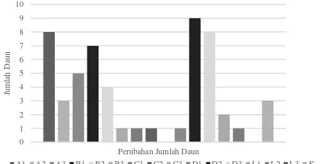 Gambar 12. Perubahan Jumlah Daun Tanaman Sorgum 