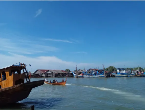 Gambar 03 : Posisi Pesisir Laut Lingkungan IV Kelurahan Tanjung Tiram  Kecamatan Tanjung Tiram Kabupaten Batu Bara, Lokasi penelitian penulis 