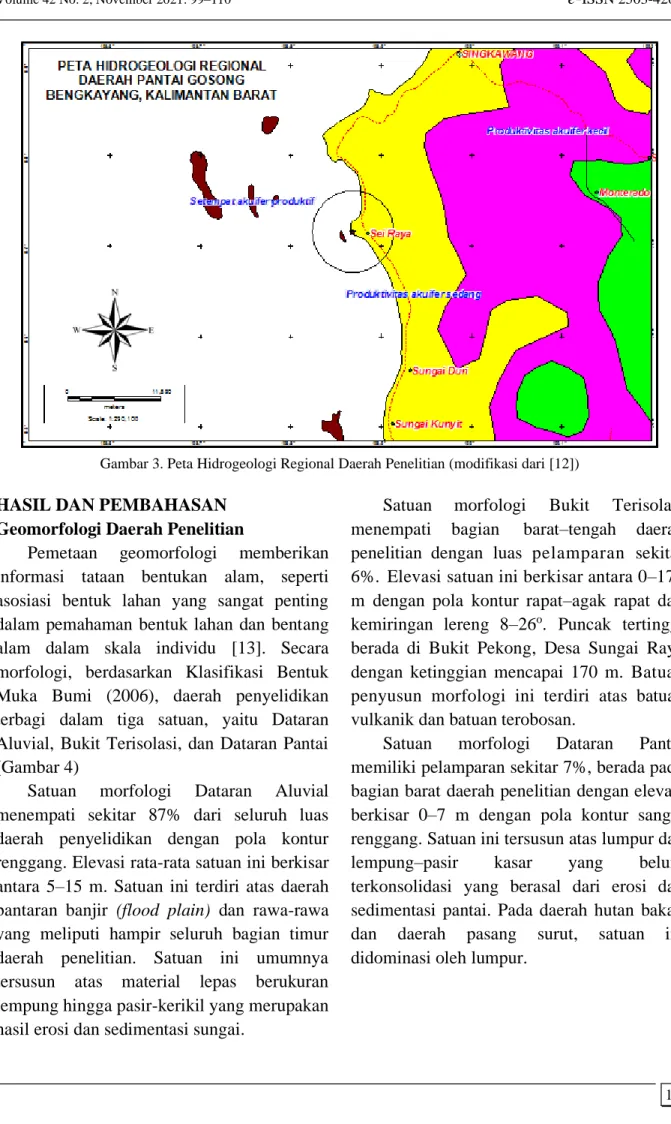Gambar 3. Peta Hidrogeologi Regional Daerah Penelitian (modifikasi dari [12]) 