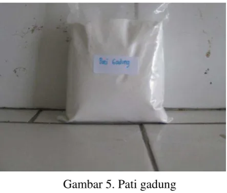 Tabel 7. Rerata Komposisi Kimia Pati Gadung 