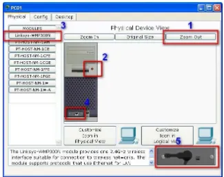 Gambar 2 : Proses Pemasangan WLAN Card pada PC