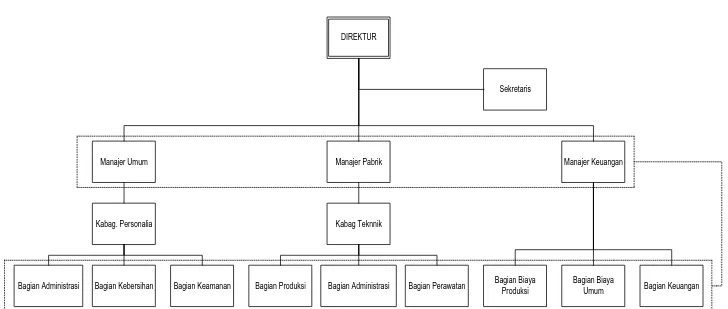 Gambar 2.1. Struktur Organisasi PT. Sarana Bersama Sejahtera   