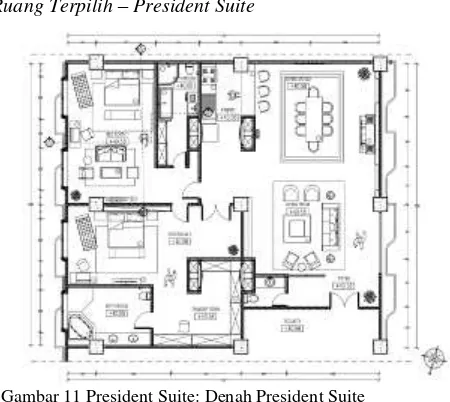 Gambar 13  President Suite: Bed Room 1 