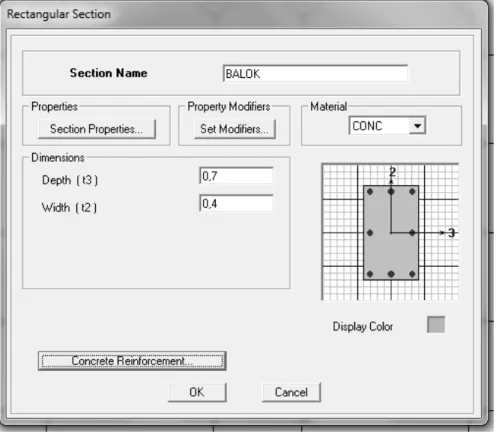 Gambar 2.10 Rectangular Section 