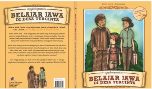Gambar 12. Desain Final Cover Buku Pepak Visual Dwibahasa Jawa – Indonesia Untuk Sekolah Dasar dengan konsep Buku Cerita Bergambar
