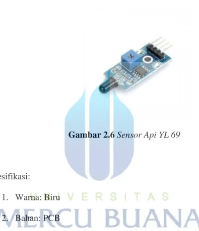 Gambar 2.6 Sensor Api YL 69 