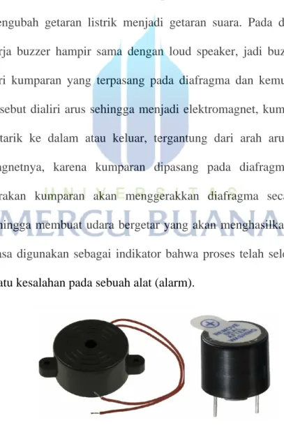 Gambar 2.7 Buzzer 5 volt DC 