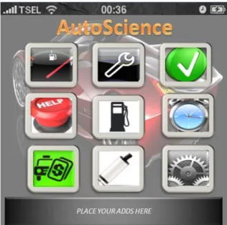 Gambar 5.3 Homescreen aplikasi “Autoscience” 