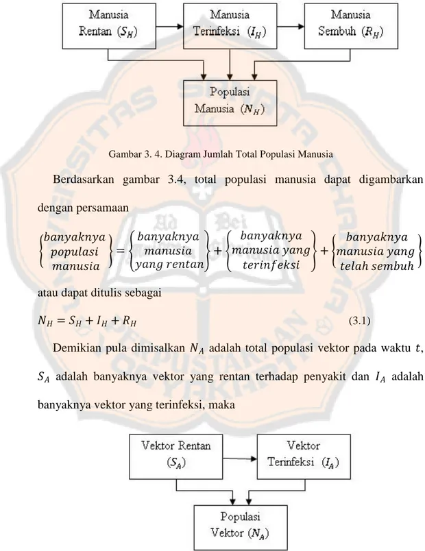 Gambar 3. 4. Diagram Jumlah Total Populasi Manusia 