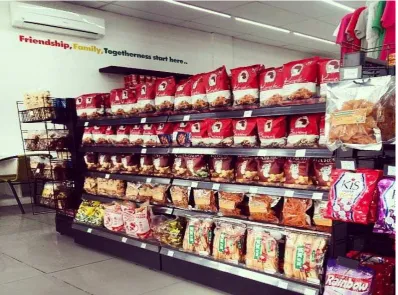 Gambar 5 : Rak-rak makanan di K3 