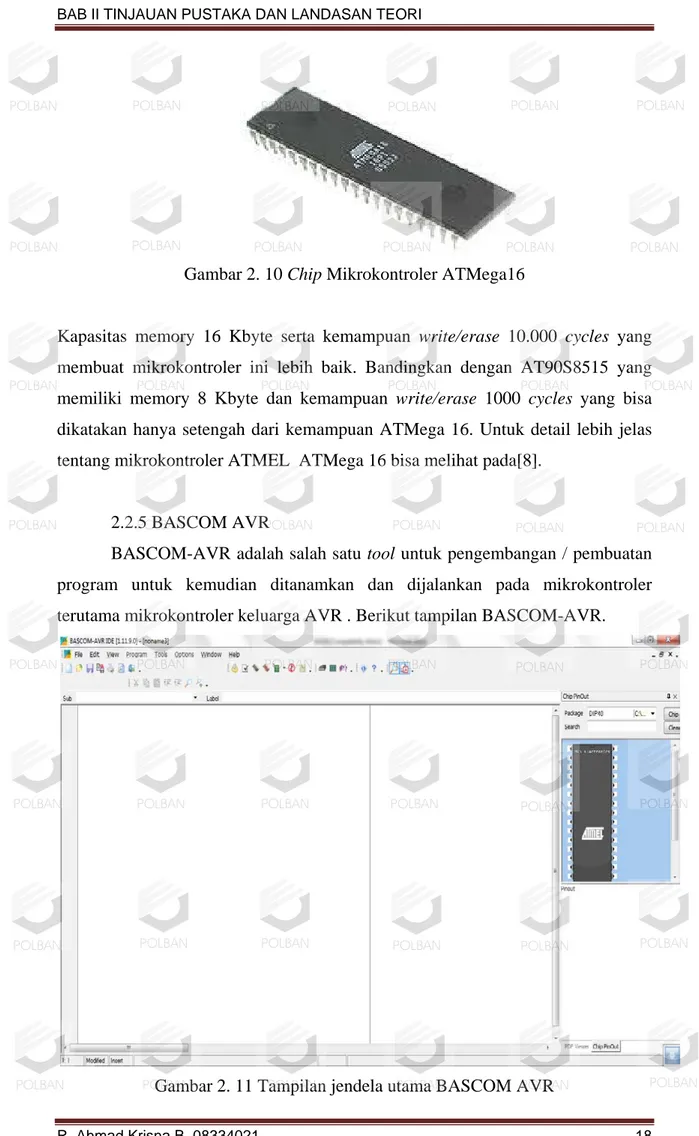Gambar 2. 11 Tampilan jendela utama BASCOM AVR           