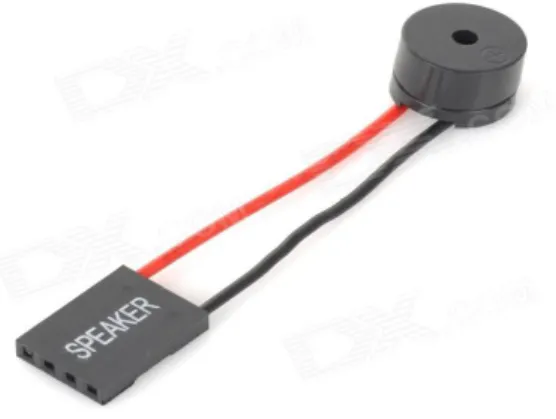 Gambar 2.10 Buzzer (Sumber : Juniarto, 2010)
