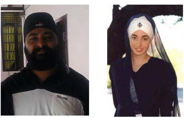 Gambar 2.1 Pria dan Wanita Sikh 