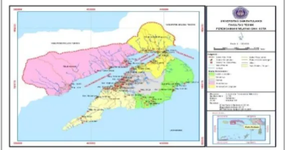 Gambar 1. Peta Administrasi Kota Ambon  Sumber:  Bappekot Kota Ambon 