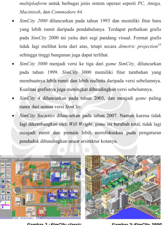 Gambar 2 :SimCity classic Gambar 3:SimCity 2000