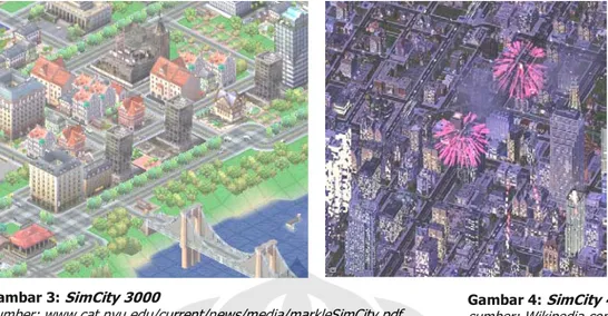 Gambar 4:  SimCity 4  sumber: Wikipedia.comGambar 3: SimCity 3000  