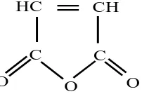 Gambar 2.6.1 Struktur maleat anhidrat (Kroschwitz, 1990). 