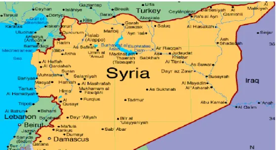 Gambar 2. Peta Suriah 