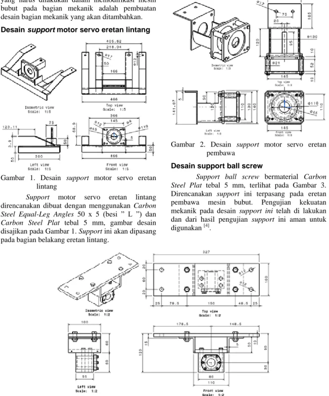 Gambar  1.  Desain  support  motor  servo  eretan  lintang 