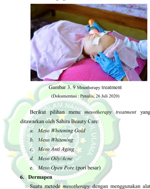 Gambar 3. 9  Mesotherapy  treatment